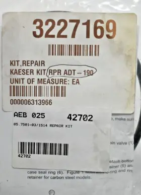 ADT-190 KAESER Compressors Drain Repair Rpr Kit #2