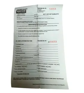 1009321 KAESER Compresors Oil Sample Kit #3