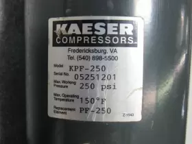 KPF-250 KAESER Particulate Removal Filter Housing Npt #2
