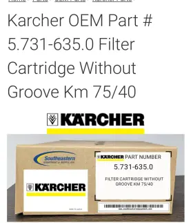 5.731-635 KARCHER Rcher Filter