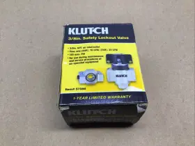 LKV-1593-ST KLUTCH Safety Lockout Valve Npt