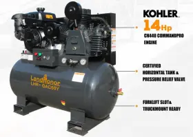 LHR-GAC-60 LANDHONOR Gallon Mount Air Compressor High