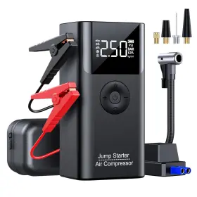 QS003 LERTIN Jump Starter Air Compressor Car Battery Ju
