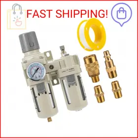 Lnchka Lck01-3/8-b Air Compressor Filter Regulator Lubricator Frl Unit Pressure Regula
