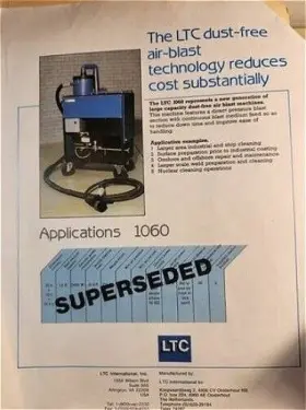 1060PN LTC Vacuum Blasting Cfm