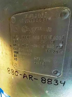302439 MANCHESTER Vertical Tank Air Receiver Gallons #3