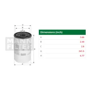 24589 MANN Spin Air Oil Separator American Eagle