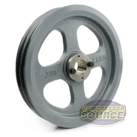 2BK110H-H-1-3-8 MASTERDRIVE Cast Iron Groove Dual Belt Pulley #2