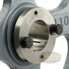 2BK110H-H-1-3-8 MASTERDRIVE Cast Iron Groove Dual Belt Pulley #3