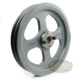 2BK110H-H-1 MASTERDRIVE Cast Iron Dual Groove Belt Pulley #2