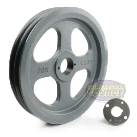 2BK110H-H-1 MASTERDRIVE Cast Iron Dual Groove Belt Pulley
