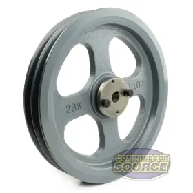 2BK110H-H-5-8 MASTERDRIVE Cast Iron Dual Groove Belt Pulley #2