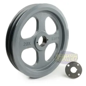 2BK110H-H-7-8 MASTERDRIVE Cast Iron Dual Groove Belt Pulley