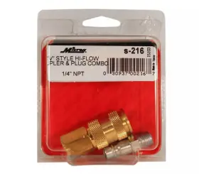 S216 MILTON Npt Air Coupler Plug Kit