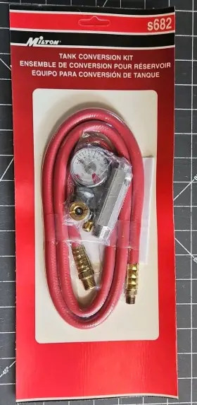 S682 MILTON Air Tank Conversion Fill Tires Clean Blow Gun Kit