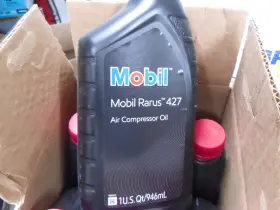 RARUS-427 MOBIL Detergent Compressor Oil Bottles #3
