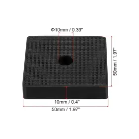PTA231123TT000368EU PATIKIL Rubber Anti Vibration Pads Square #2