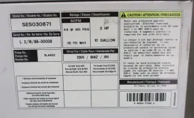 SES030871 POWEREX Oil Rotary Scroll Compressor Gallon #2