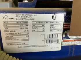 2153DS12HCA46 QUINCY Pro Air Compressor #3