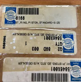 8168 QUINCY Piston Ring Kit #3