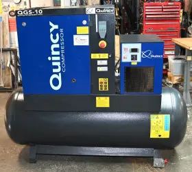 QGS10D QUINCY Rotary Screw Compressor Integral Air Dryer Hrs