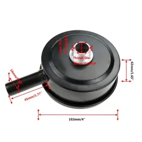 604213504449 RANNB Compressor Silencer Thread Inlet Noise Air #2