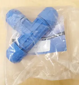 F1005 RAPIDAIR Fastpipe Equal Tee Compressed Air Tubing