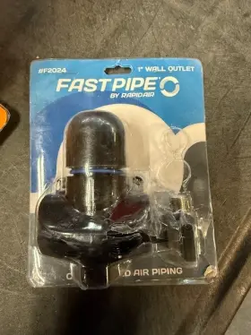 F2024V RAPIDAIR Fastpipe Wall Outlet Shutoff Valve