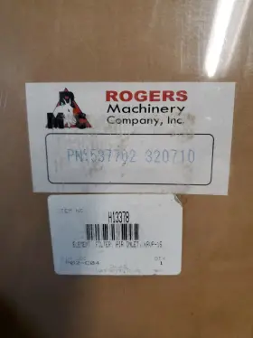 537702 ROGERS MACHINERY COMPANY Compressor Air Filter