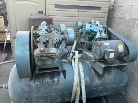 X-755-120 SAYLOR BEALL Duplex Air Compressor Tank #2