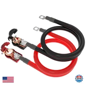 Shierleng B0cmc74mqz 6 Awg Gauge Power Battery Cable Terminal Connectors 3/8 Lugs