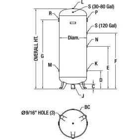 1TZZ7 SPEEDAIRE Air Tank Stationary #2