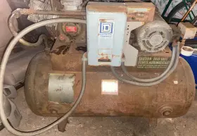 32582 SPEEDAIRE Electric Air Compressor Tank Dayton Motor
