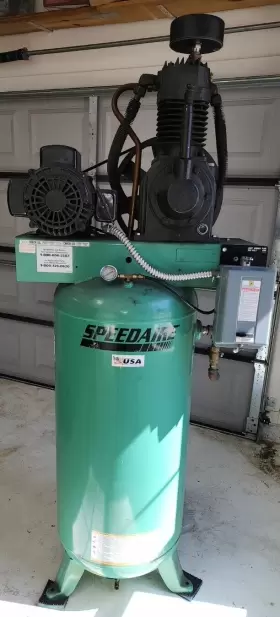 Speedaire 4mu10 Air Compressor Single Phase 7.5hp 22cfm 175psi