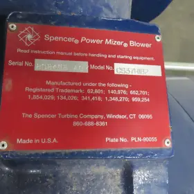 CS37R1B2 SPENCER Power Mizer Multistage Centrifugal Blower #2