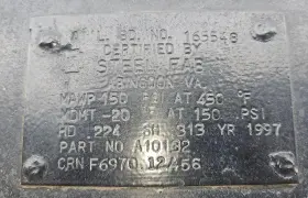 A10132 STEEL FAB Gallon Vertical Compressed Air Tank #2