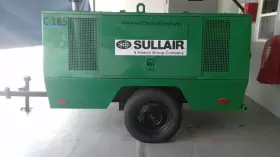 185DPQ-JD SULLAIR Cfm Trailer Air Compressor Kubota Engine