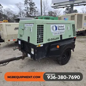 260JD SULLAIR Cfm Towable Air Compressor Deere Turbo