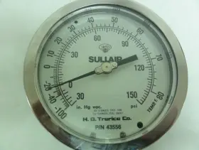 43556 SULLAIR Box Dial Od Water Pressure Gauge #2