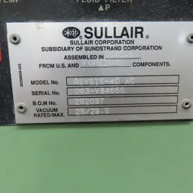 RSVS16-40AC SULLAIR Rotary Screw Vacuum Pump #2