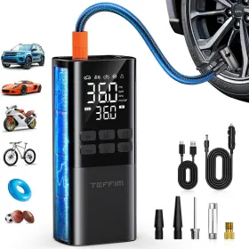 XM-8008 TEFFIM Tire Inflator Air Pump Compressor Car
