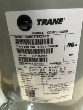 CSHN176K0BKM TRANE Scroll Compressor Bar Phase