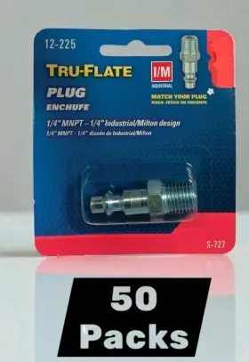 12-225 TRU-FLATE Plews Air Line Compressor Male Hose Fitting