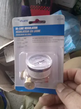 TRU-FLATE 41-135 Inline Regulator Gauge Fnpt Mn