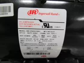 47669474001 US MOTOR Compressor Rpm Phase Shaft #2