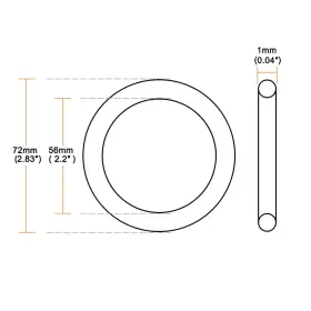 601382979412 UXCELL Air Compressor Compression Piston Ring #3