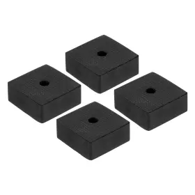 724117701680 UXCELL Square Rubber Anti Vibration Pads Hole