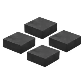 Uxcell 767153446757 4pcs Square Vibration Isolation Mats 1.97 Inch X 0.8 Black