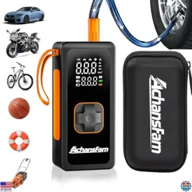 APL-A002 VISIT THE ACHANSFAM STORE Tire Inflator Air Pump Led