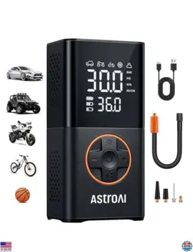 AIRUN-L7 VISIT THE ASTROAI STORE Cordless Mini Tire Inflator